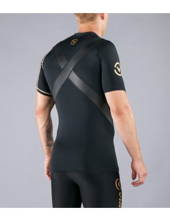 Bio Ceramic Short Sleeve X-Form Compression V-Neck (Au7x)