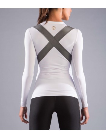 Bio Ceramic Long Sleeve X-Form Compression V-Neck (EAu6x)