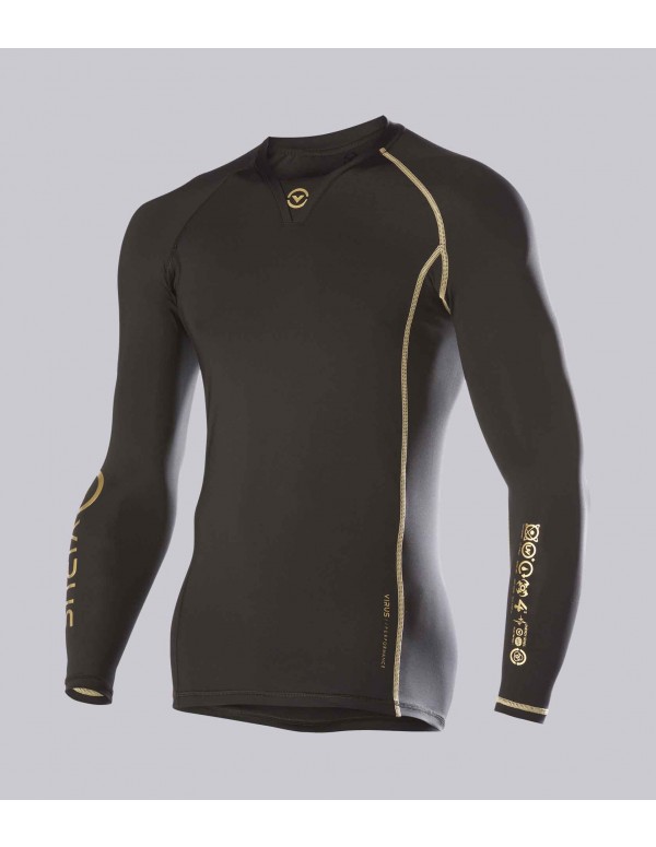 Bio Ceramic Long Sleeve Compression V-Neck (Au2)
