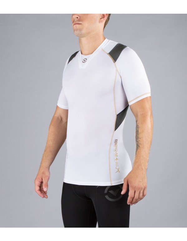 Bio Ceramic Short Sleeve X-Form Compression V-Neck (Au7x)