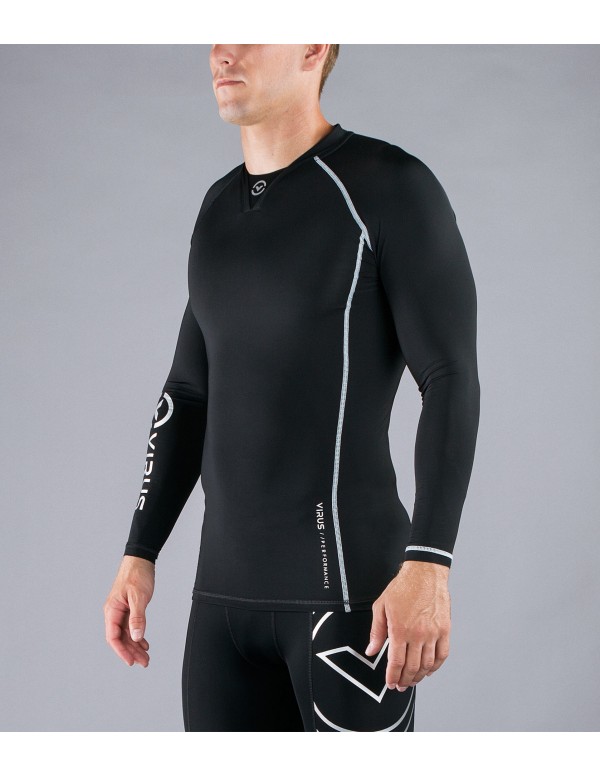 Stay Cool Long Sleeve Compression V-Neck (Co6)