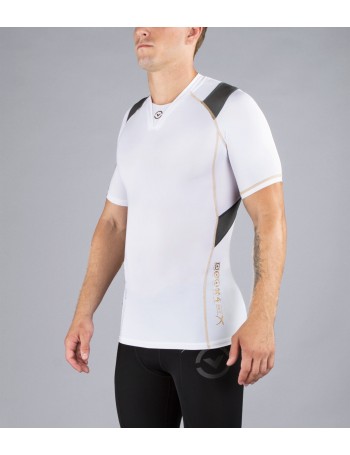 Bio Ceramic Short Sleeve X-Form Compression V-Neck (Au7x)